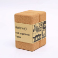 eco-friendly cork yoga block wholesale natural cork block